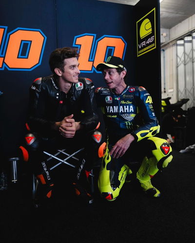 Luca Marini and Valentino Rossi