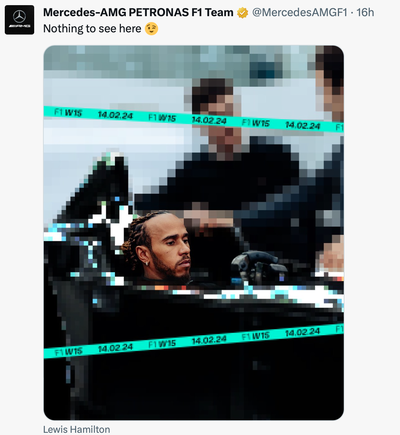 Mercedes F1 Twitter