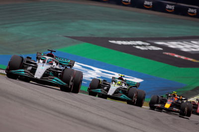 George Russell leading the 2022 São Paulo Grand Prix 