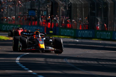 Max Verstappen leading the 2023 Australian Grand Prix