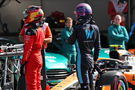 Carlos Sainz and Alex Albon in parc ferme