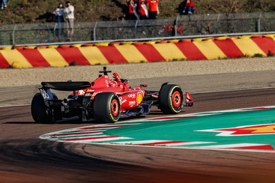 Charles Leclerc driving the new SF-24 for the first time 