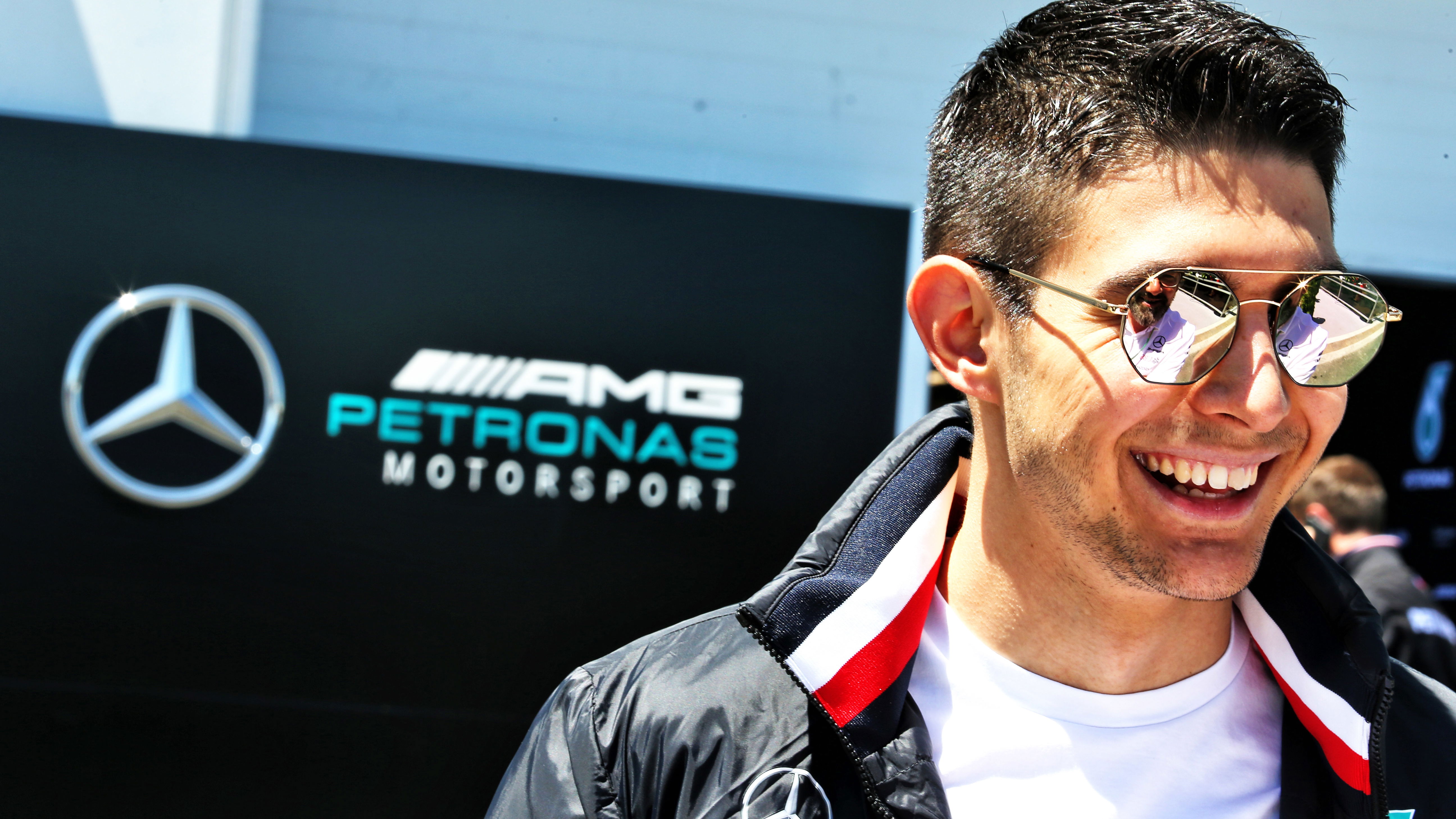 Esteban Ocon pictured at Mercedes in 2019
