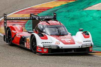 Sebastian Vettel on track in Porsche's 963 Hypercar 