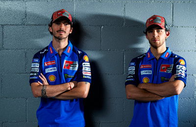 Francesco Bagnaia and Enea Bastianini in blue for Mugello