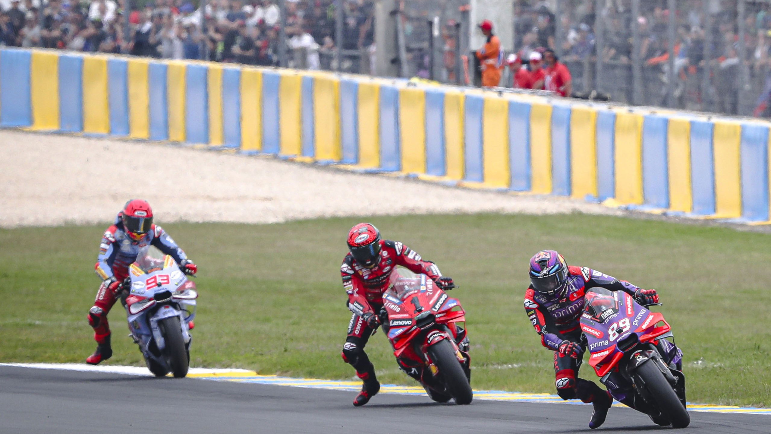 Jorge Martin, Francesco Bagnaia, Marc Marquez, French MotoGP 2024