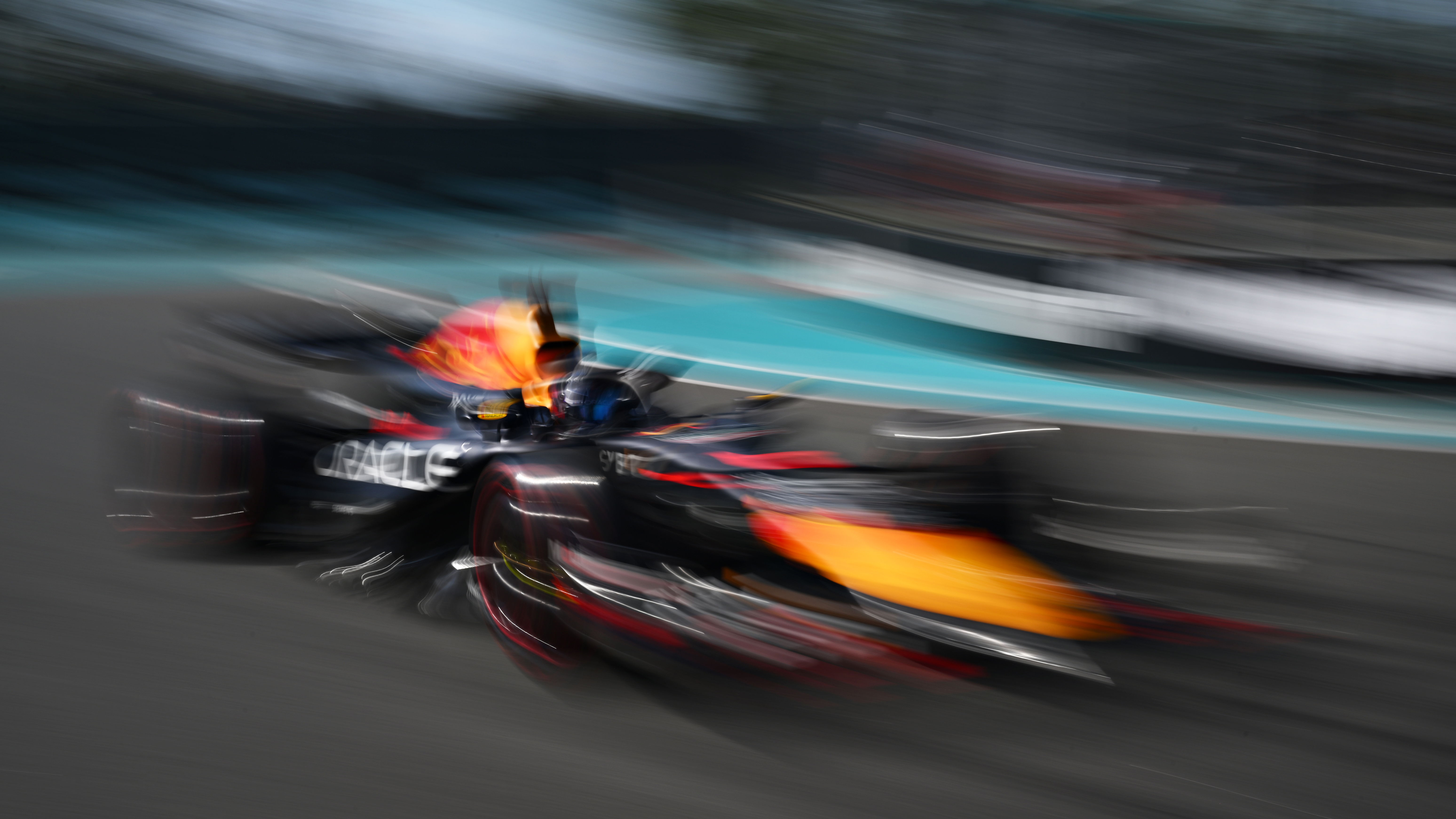 Sergio Perez during Miami Grand Prix qualifying