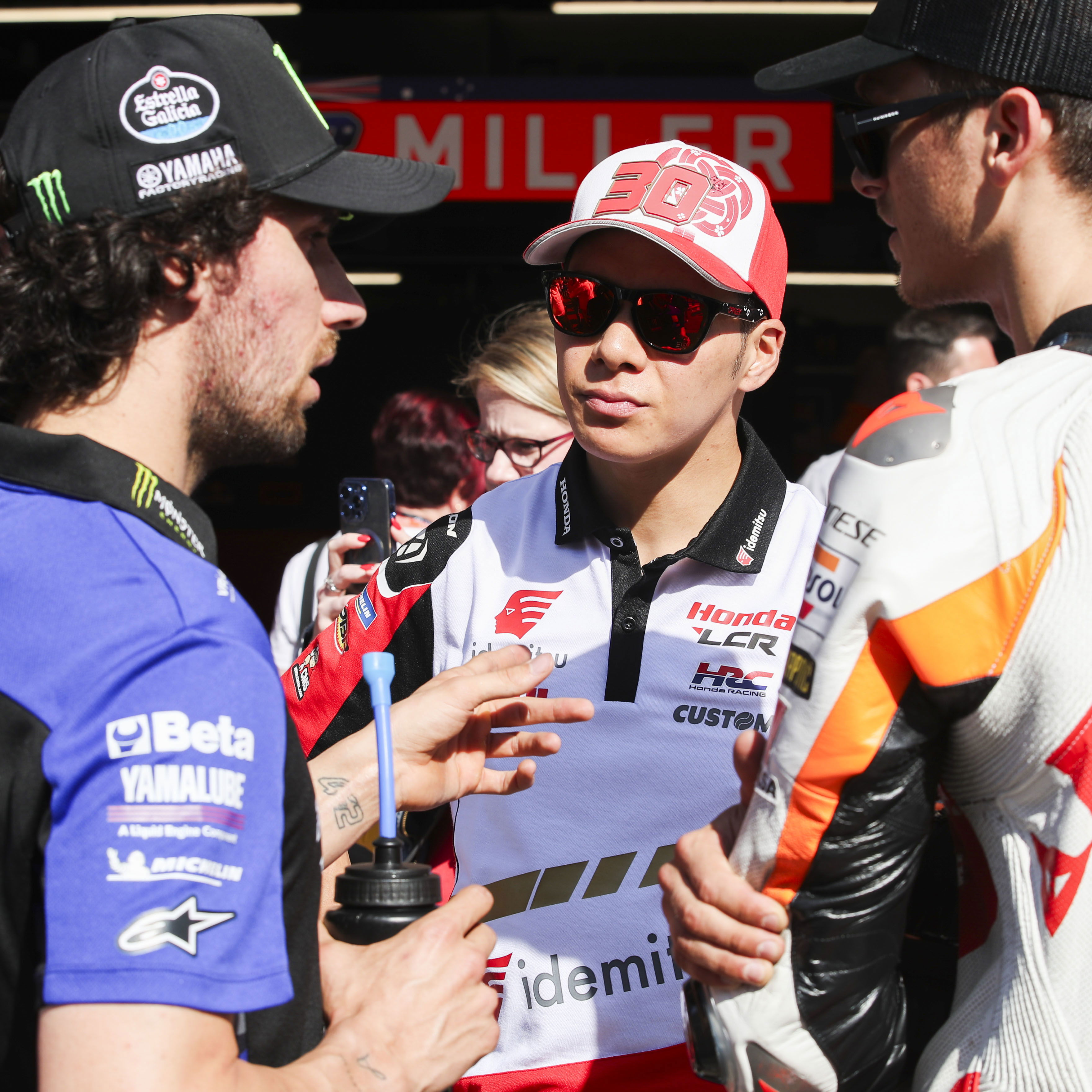 Alex Rins, Takaaki Nakagami, Luca Marini