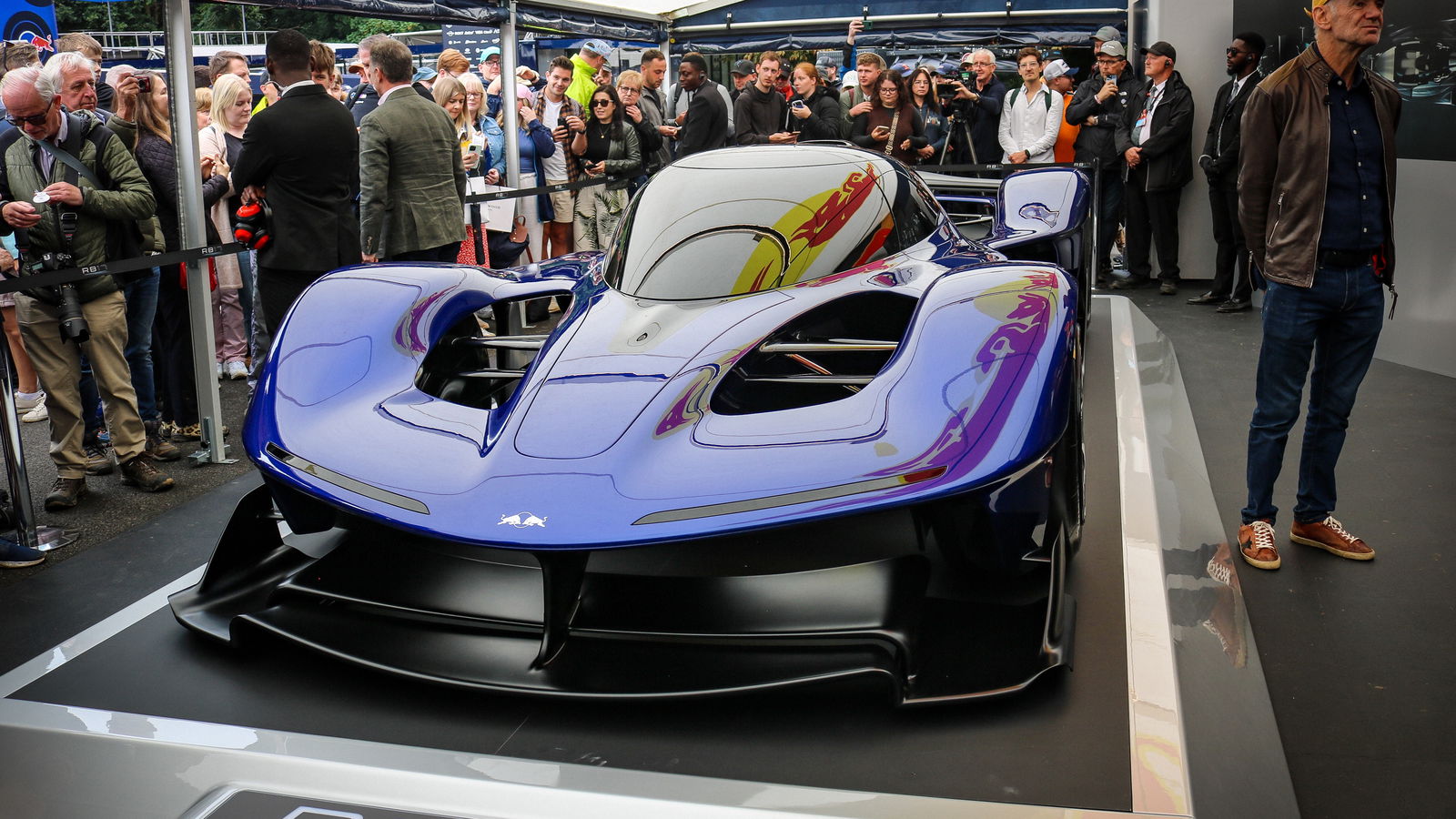 Adrian Newey with his final Red Bull car