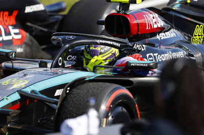 Lewis Hamilton holds back the tears after his record British GP win