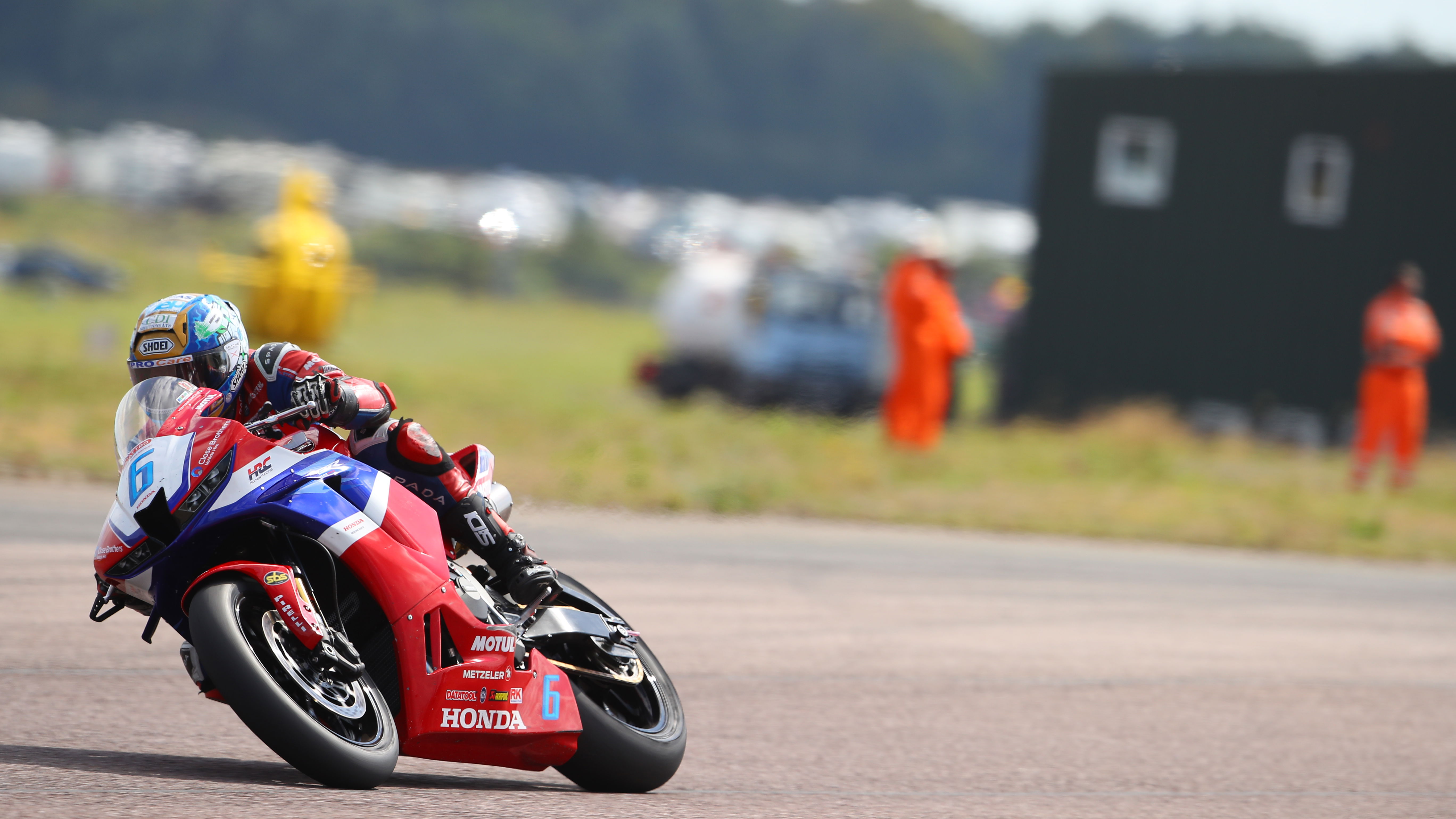 Dean Harrison, 2024 Thruxton BSB. Credit: Honda Racing UK.