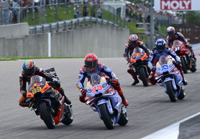 Brad Binder, Marc Marquez, braking, 2024 German MotoGP