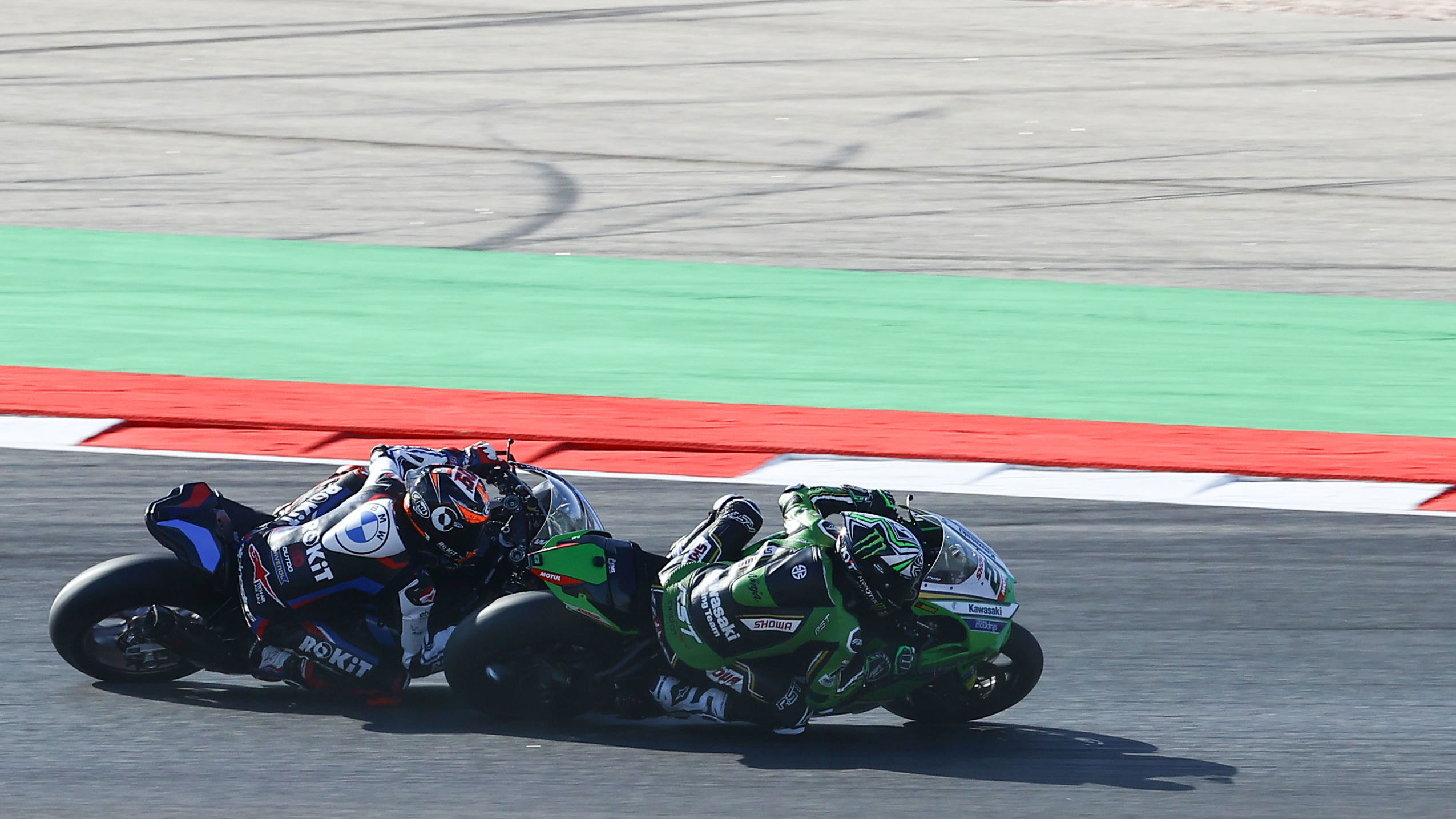 Alex Lowes, Michael van der Mark, 2024 Portuguese WorldSBK. Credit: Gold and Goose.