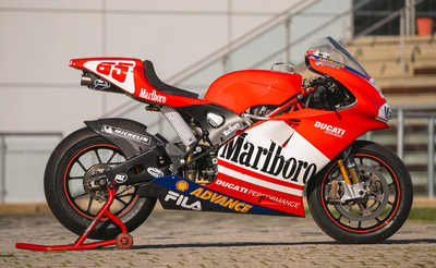 Ducati Desmosedici GP03. Credit: Iconic Auctioneers.