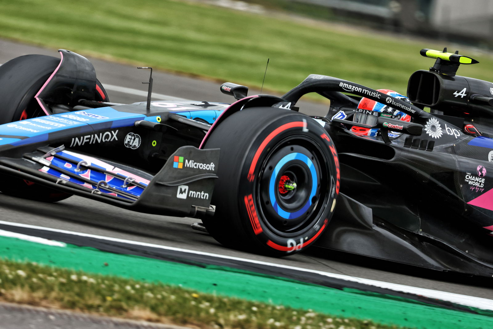 Jack Doohan drives for Alpine in FP1 at Silverstone