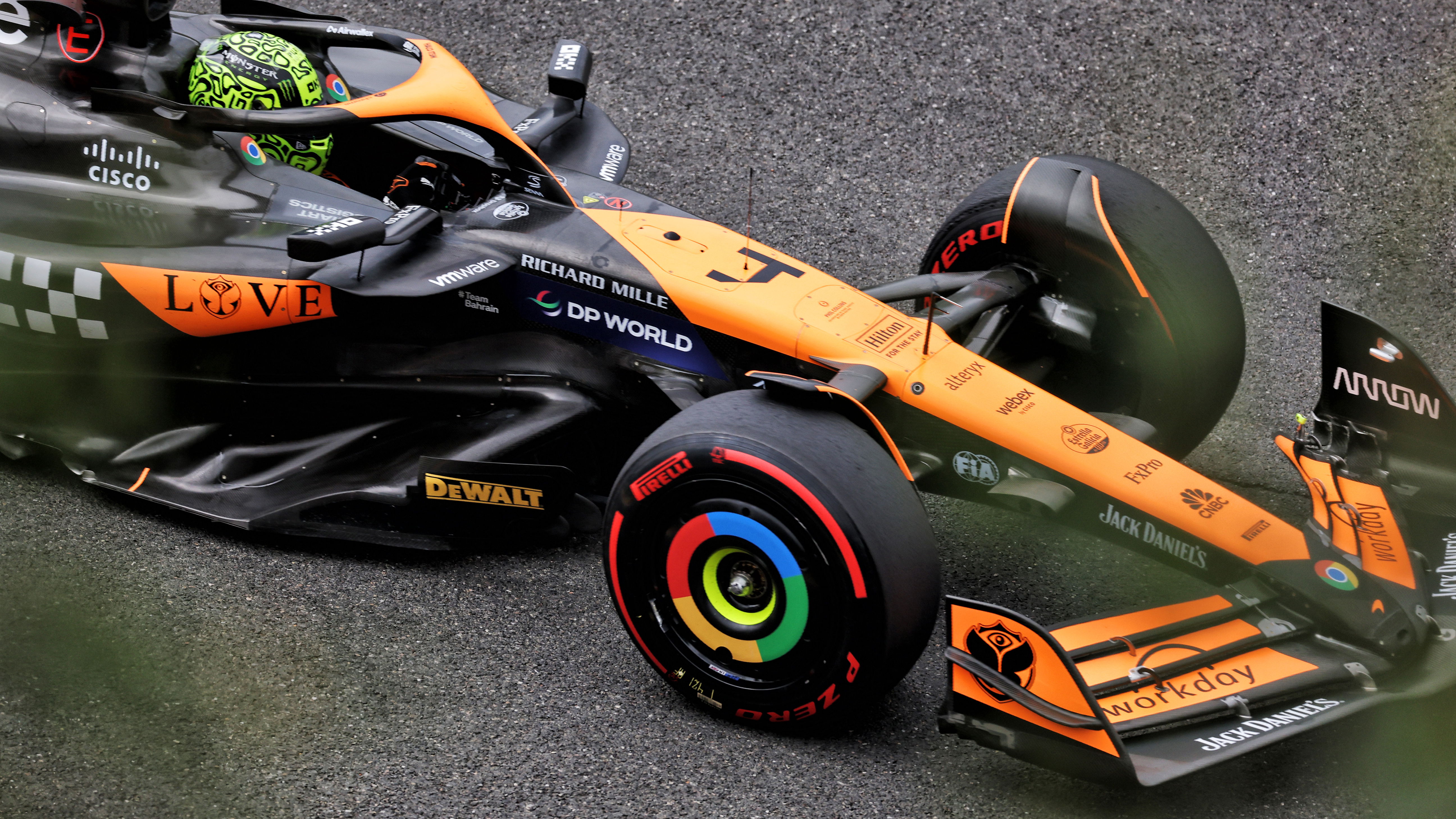 McLaren's MCL38 at the last race in Belgium 