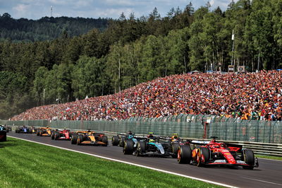 Start of the Belgian Grand Prix