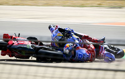 Alex Marquez, Francesco Bagnaia crash, 2024 Aragon MotoGP