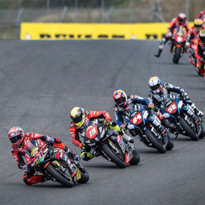 Michele Pirro leads CIV Sueprbike field at Mugello. Credit: Ducati Corse/X.