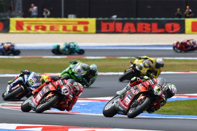 Alvaro Bautista, Nicolo Bulega, 2024 Emilia-Romagna WorldSBK, grid. Credit: Gold and Goose.