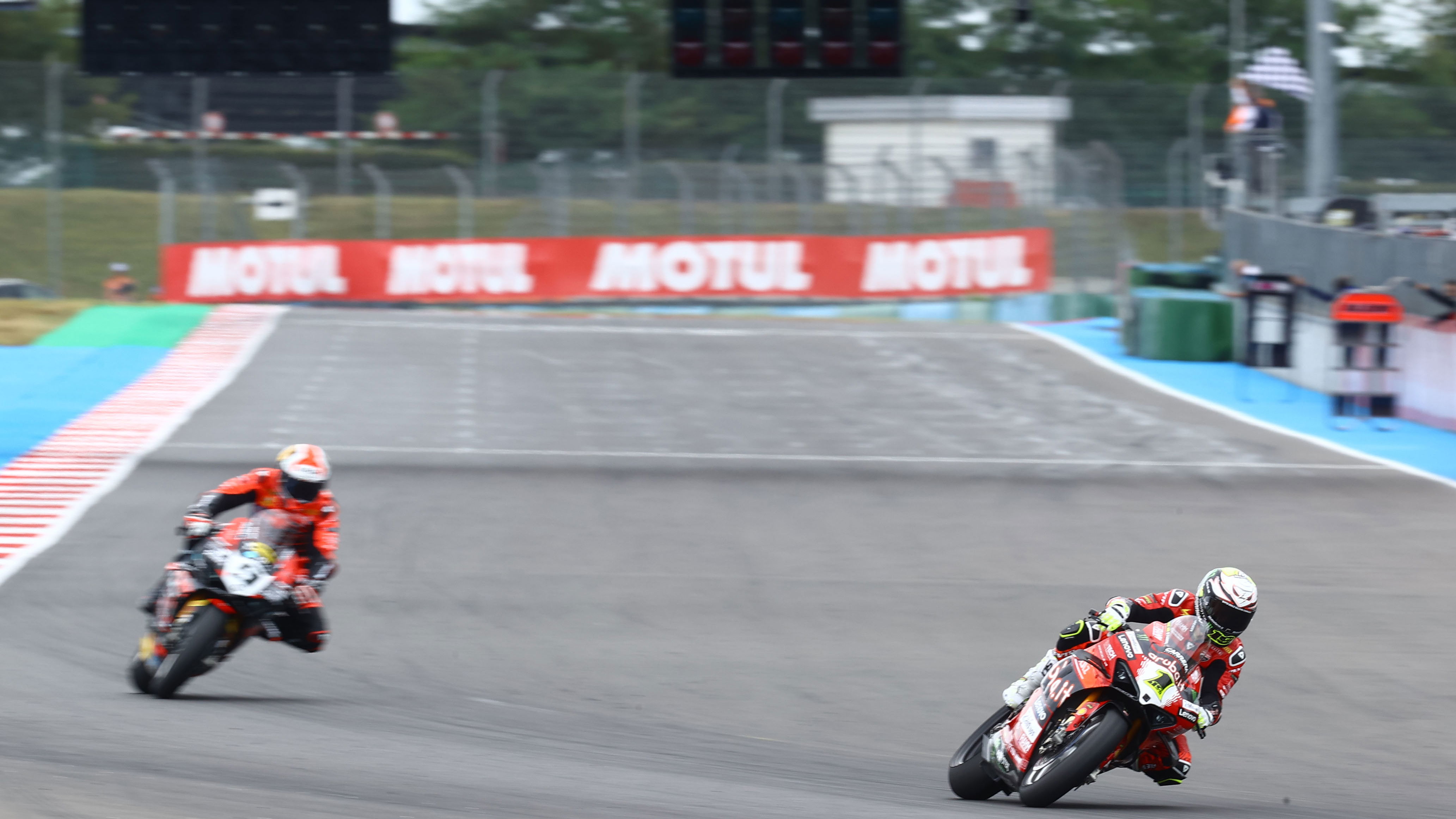 Alvaro Bautista, Danilo Petrucci, 2024 French WorldSBK. Credit: Gold and Goose.