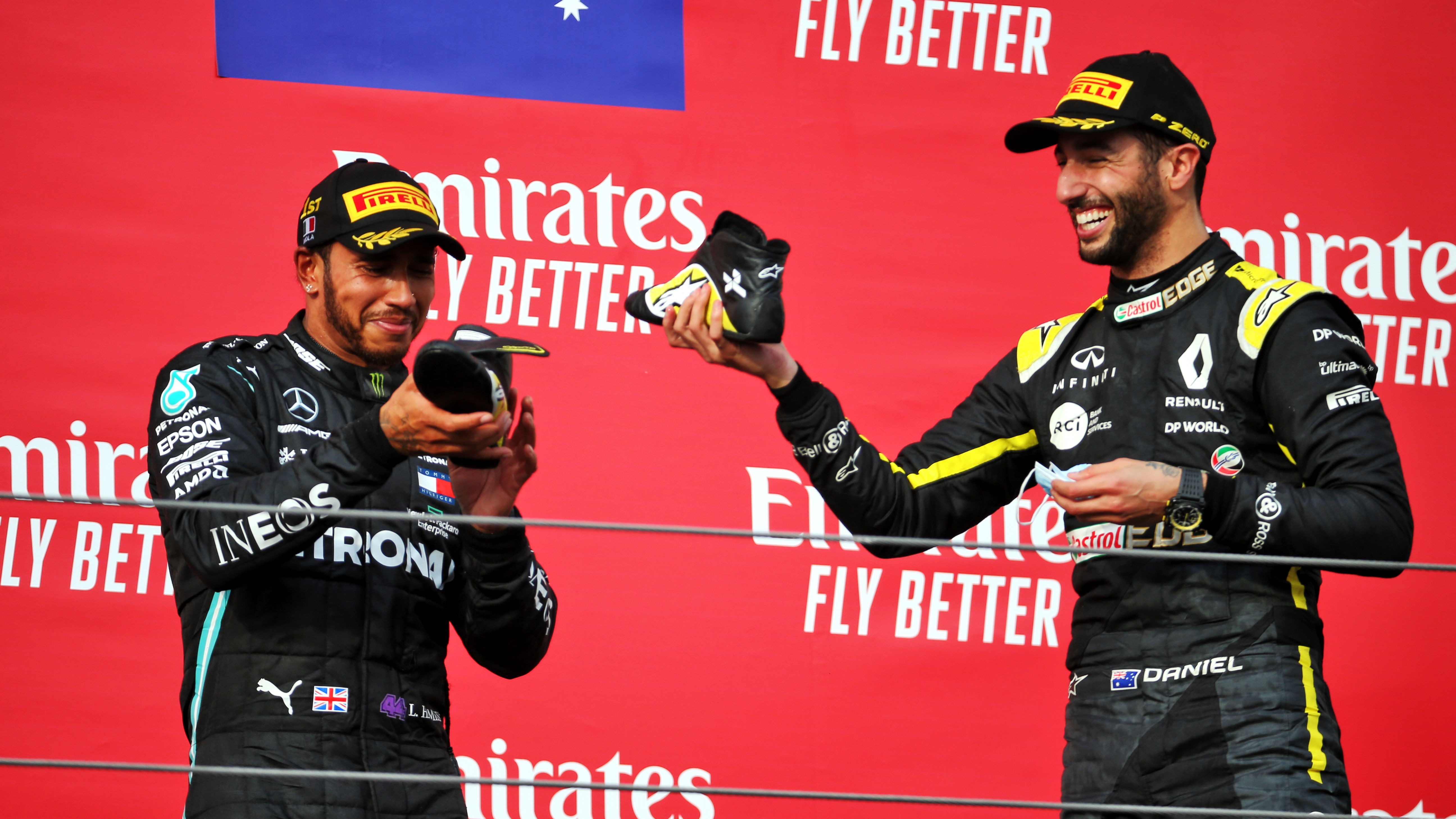 Lewis Hamilton and Daniel Ricciardo 