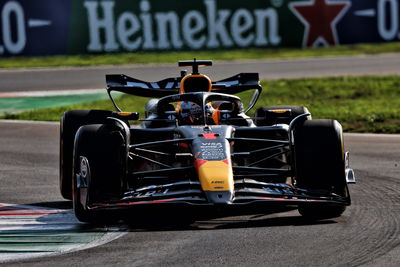 Max Verstappen on track at Monza