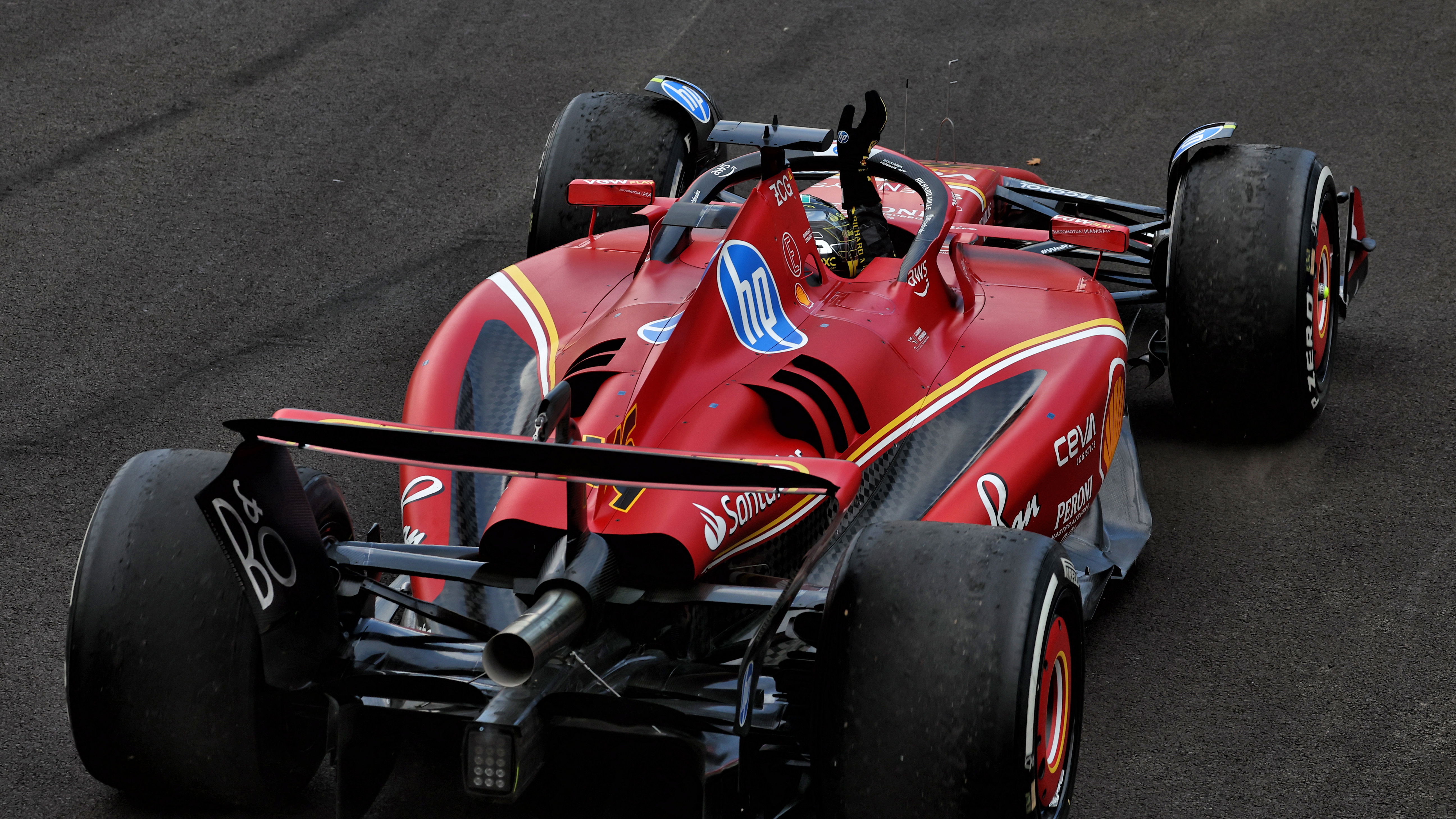 Ferrari on track at Monza