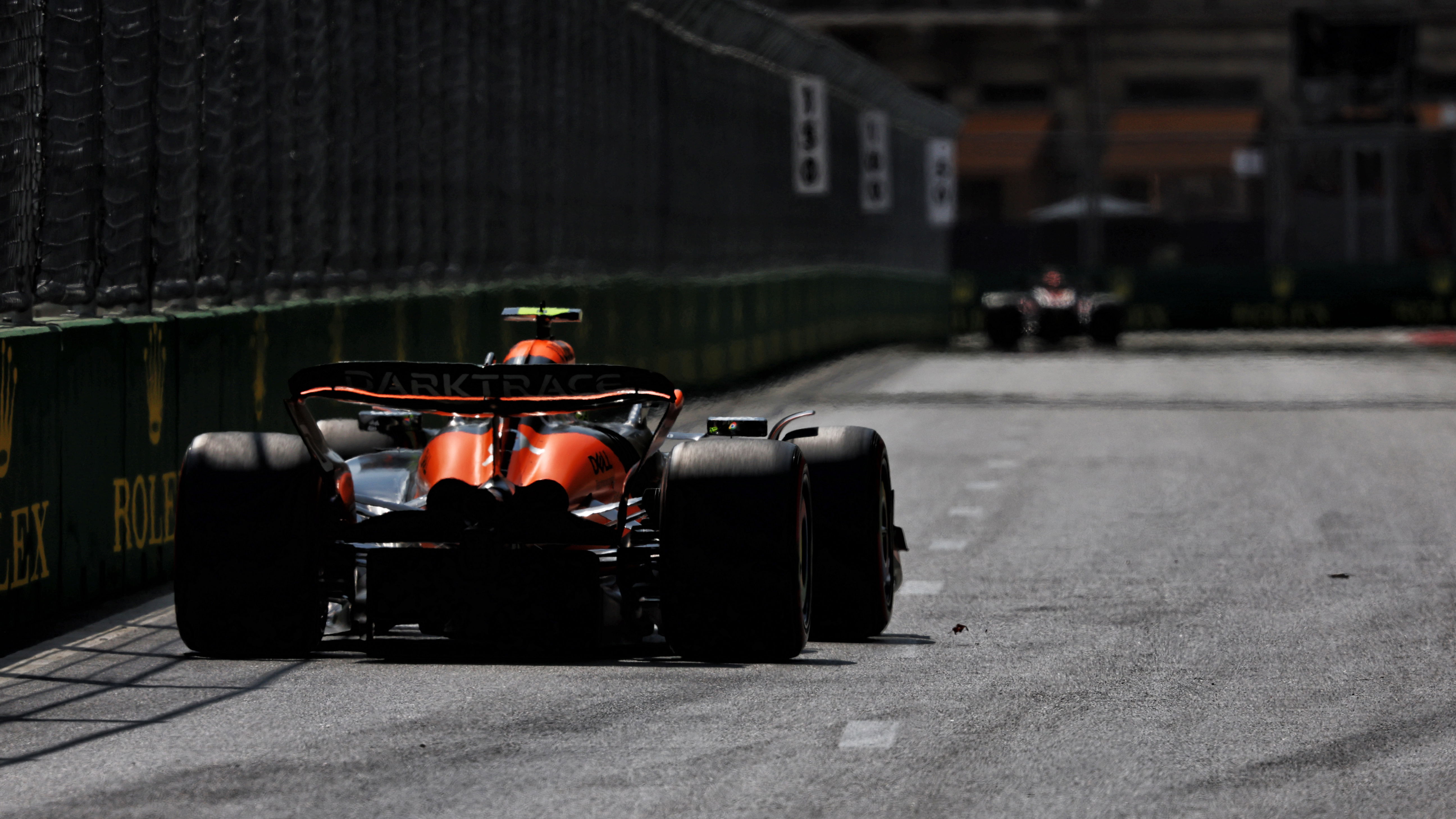 Lando Norris on track