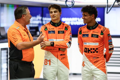 Zak Brown, Oscar Piastri, Lando Norris