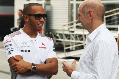 Lewis Hamilton, Adrian Newey in 2012