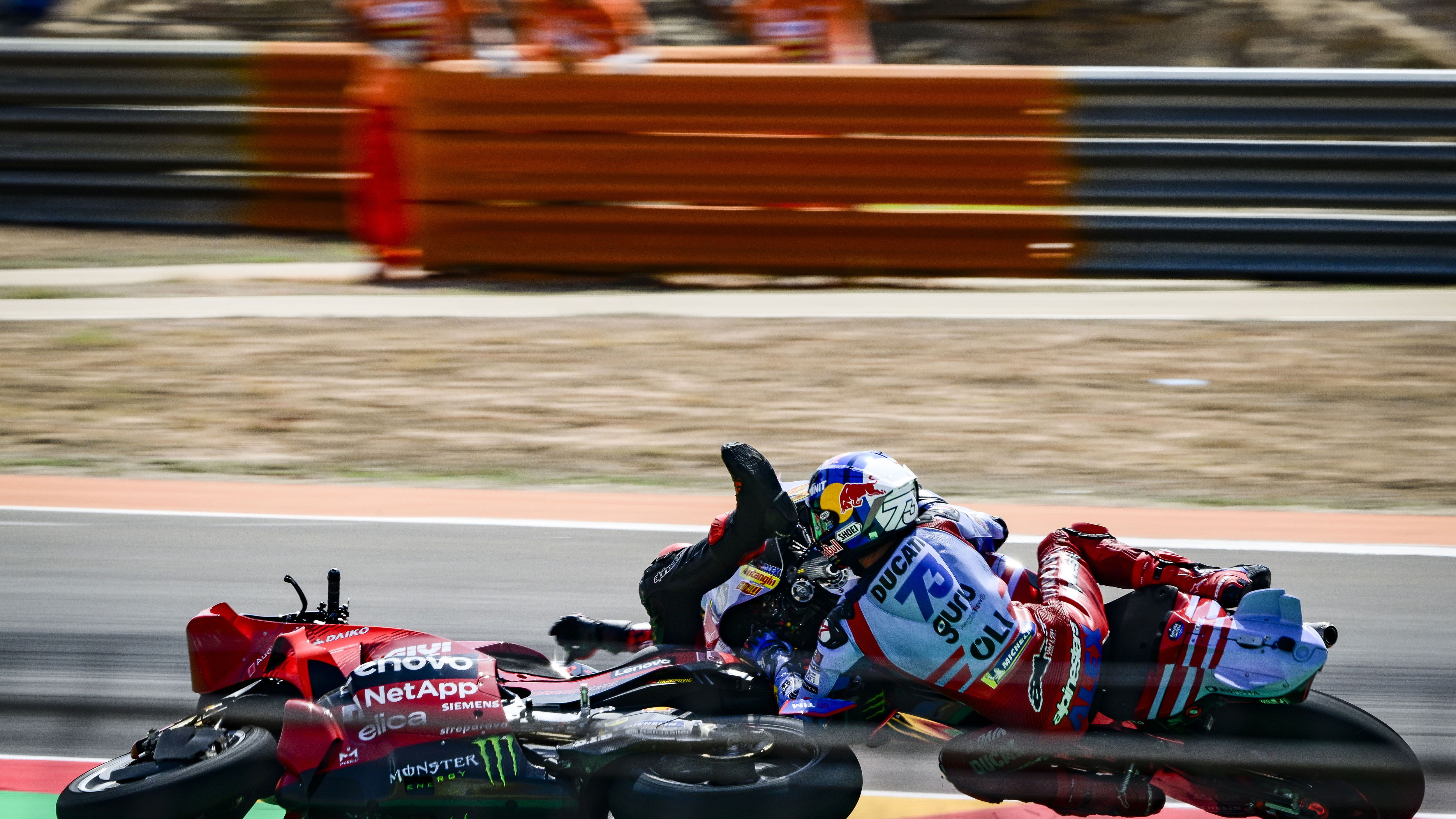 Alex Marquez and Pecco Bagnaia's incident