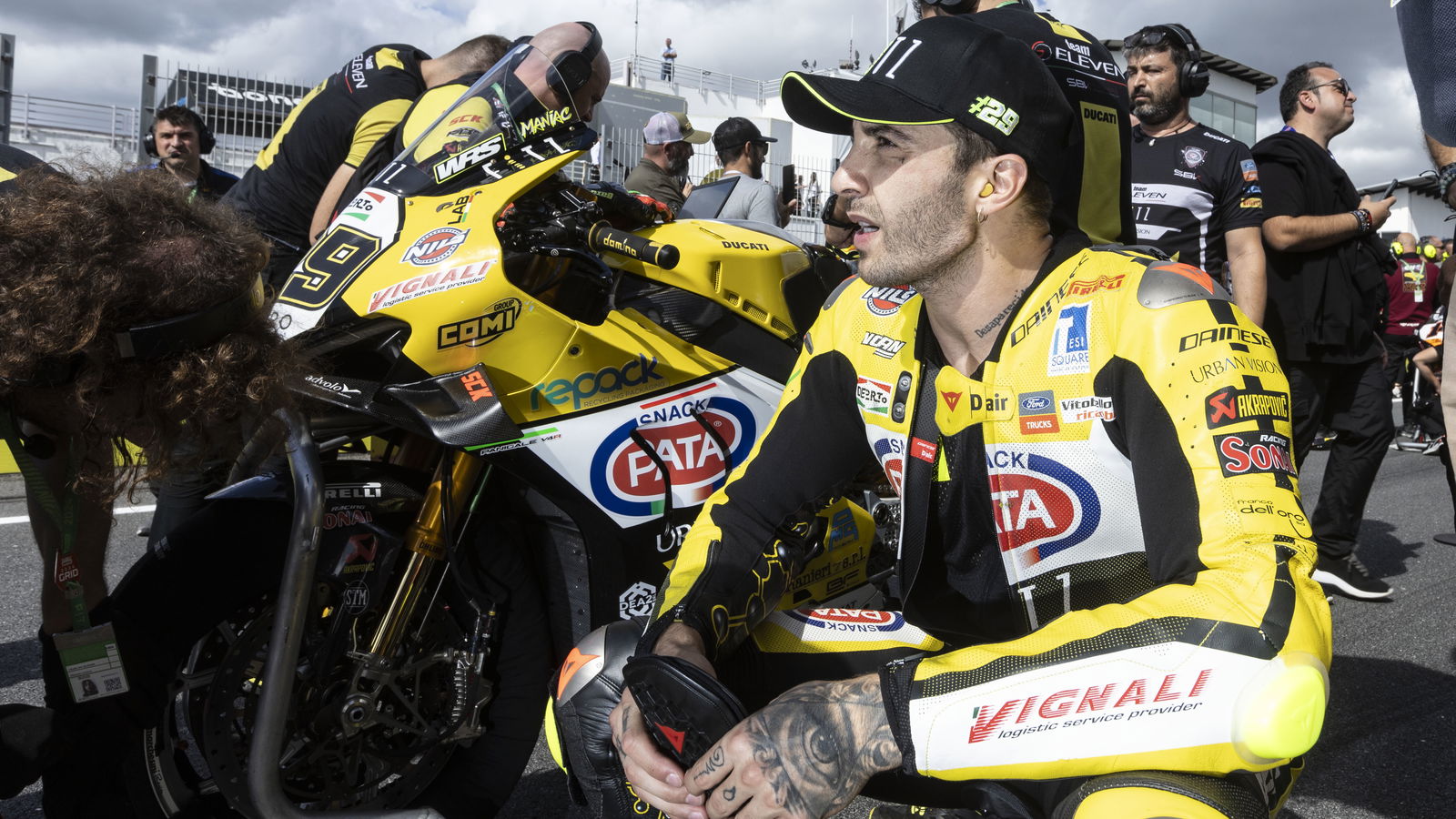Andrea Iannone, 2024 Estoril WorldSBK, grid. Credit: Gold and Goose