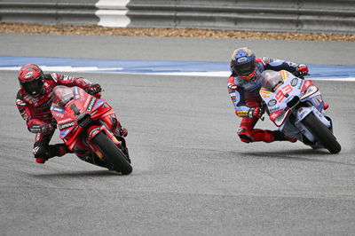 Francesco Bagnaia, Marc Marquez, 2024 MotoGP Thai Grand Prix. Credit: Gold and Goose.