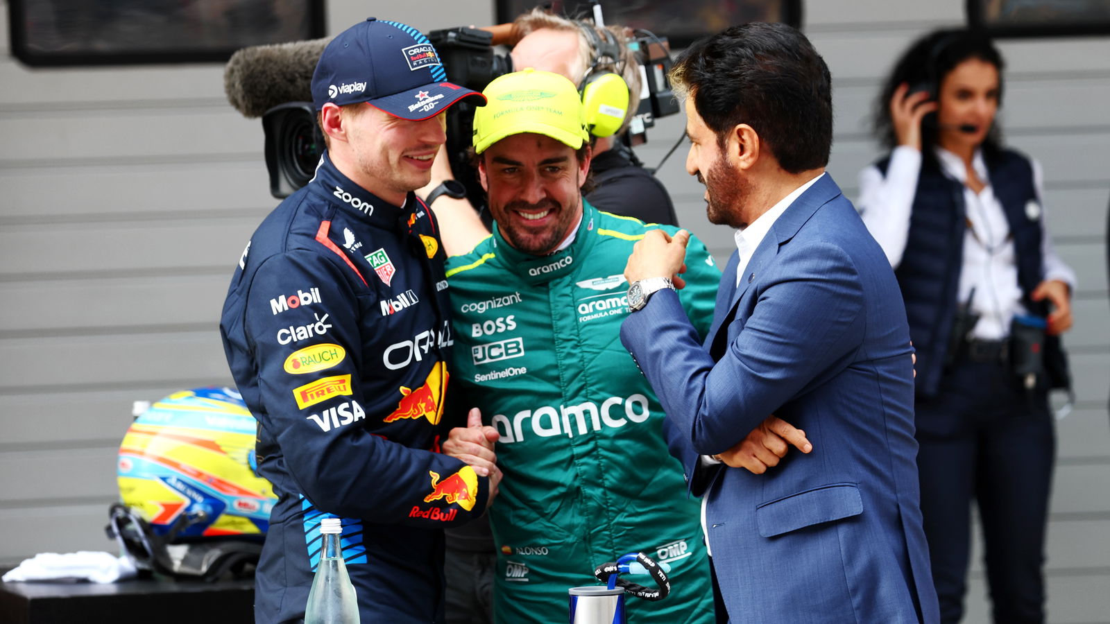 Max Verstappen and Fernando Alonso