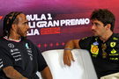 Lewis Hamilton and Charles Leclerc 