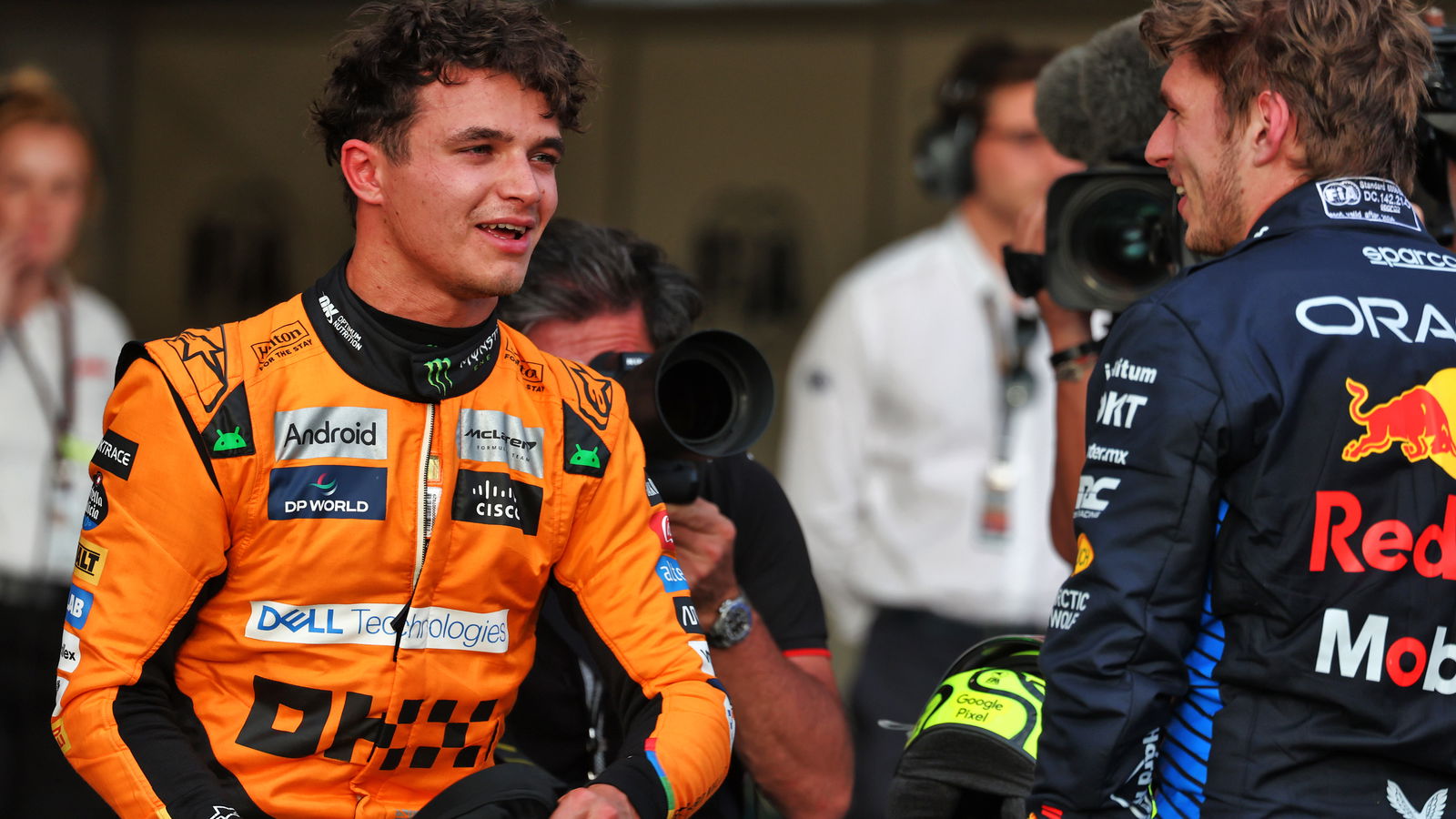 Norris, Verstappen