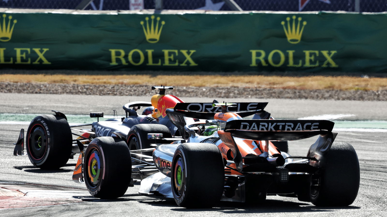 Lando Norris and Max Verstappen