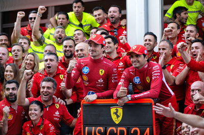 Ferrari celebrate a rare clean sweep on US soil