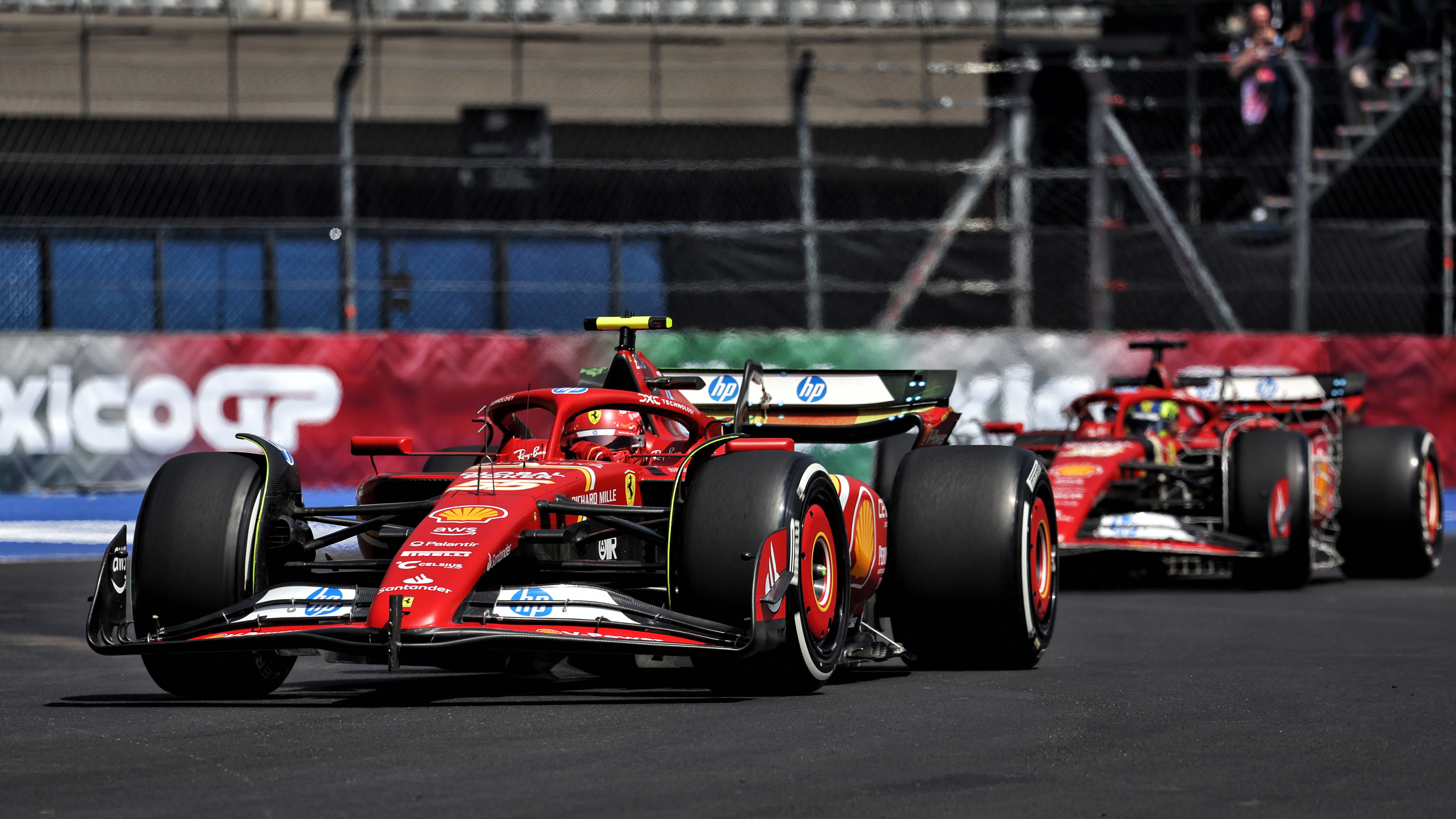 Carlos Sainz and Oliver Bearman