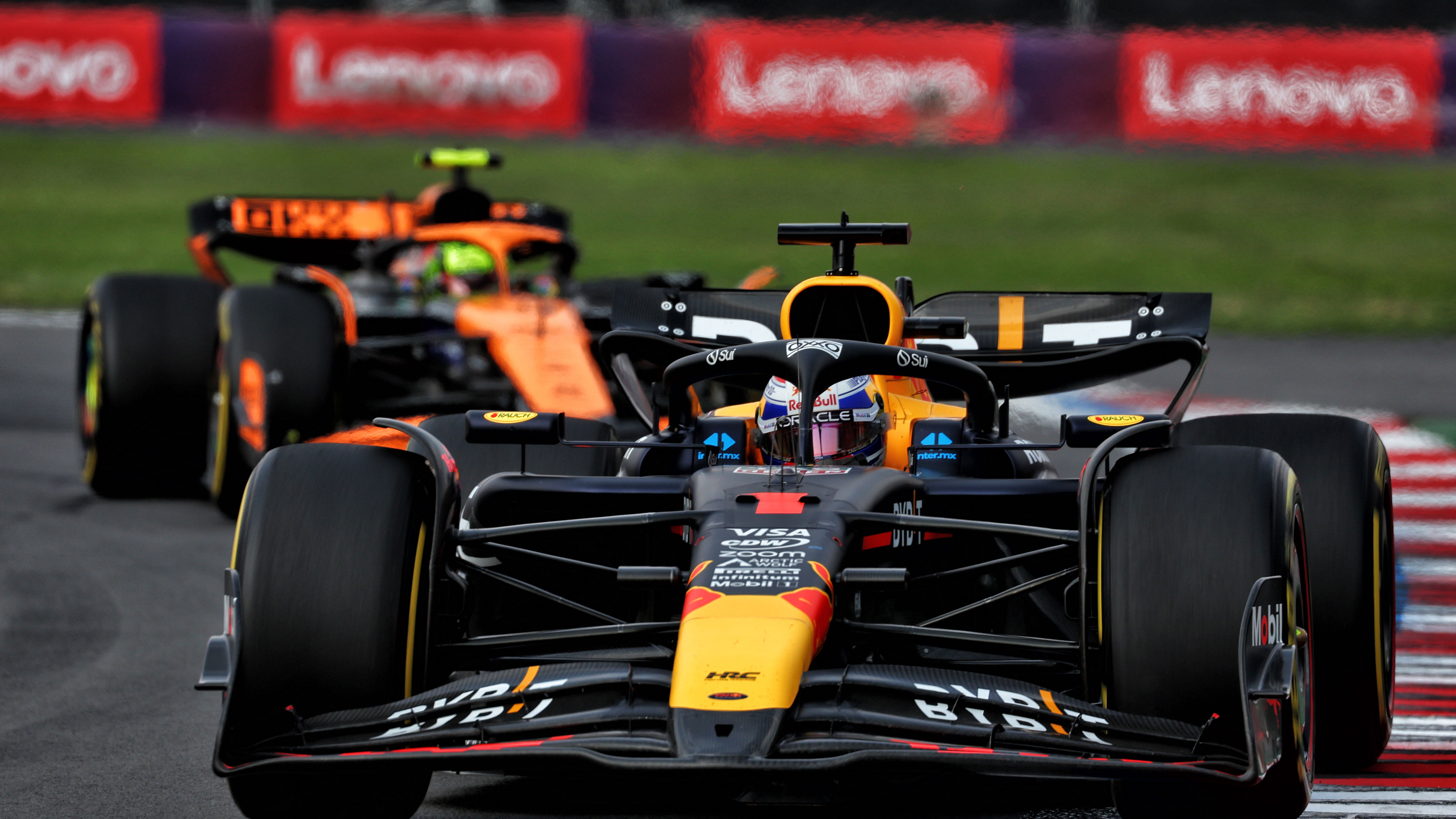 Max Verstappen and Lando Norris 