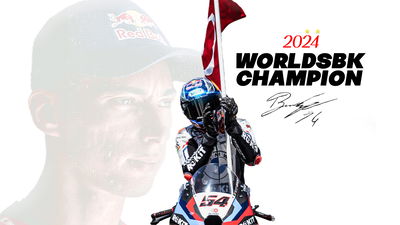 Toprak Razgatlioglu 2024 WorldSBK Champion graphic.