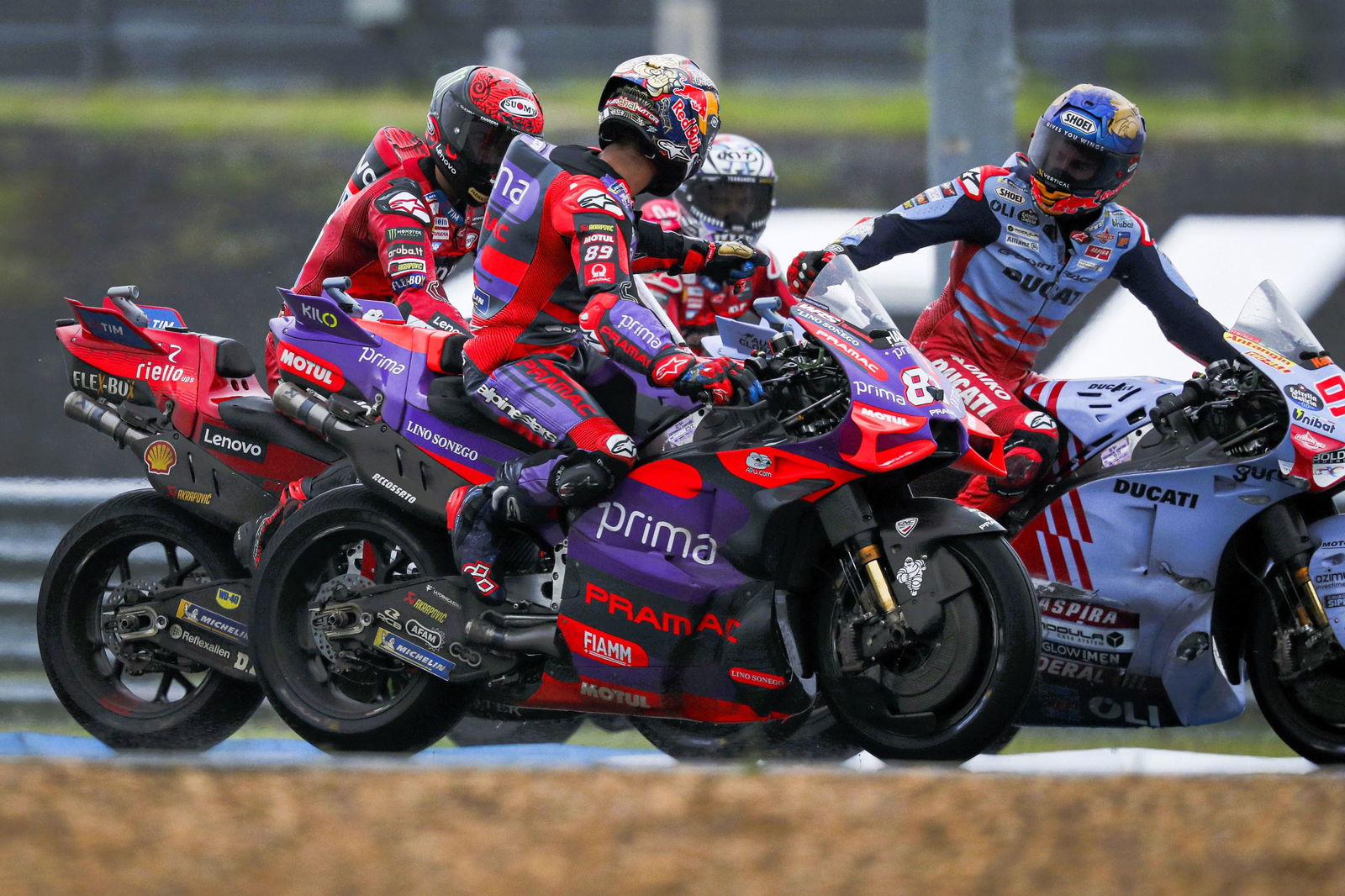 Marquez, Bastianini, Martin, Bagnaia