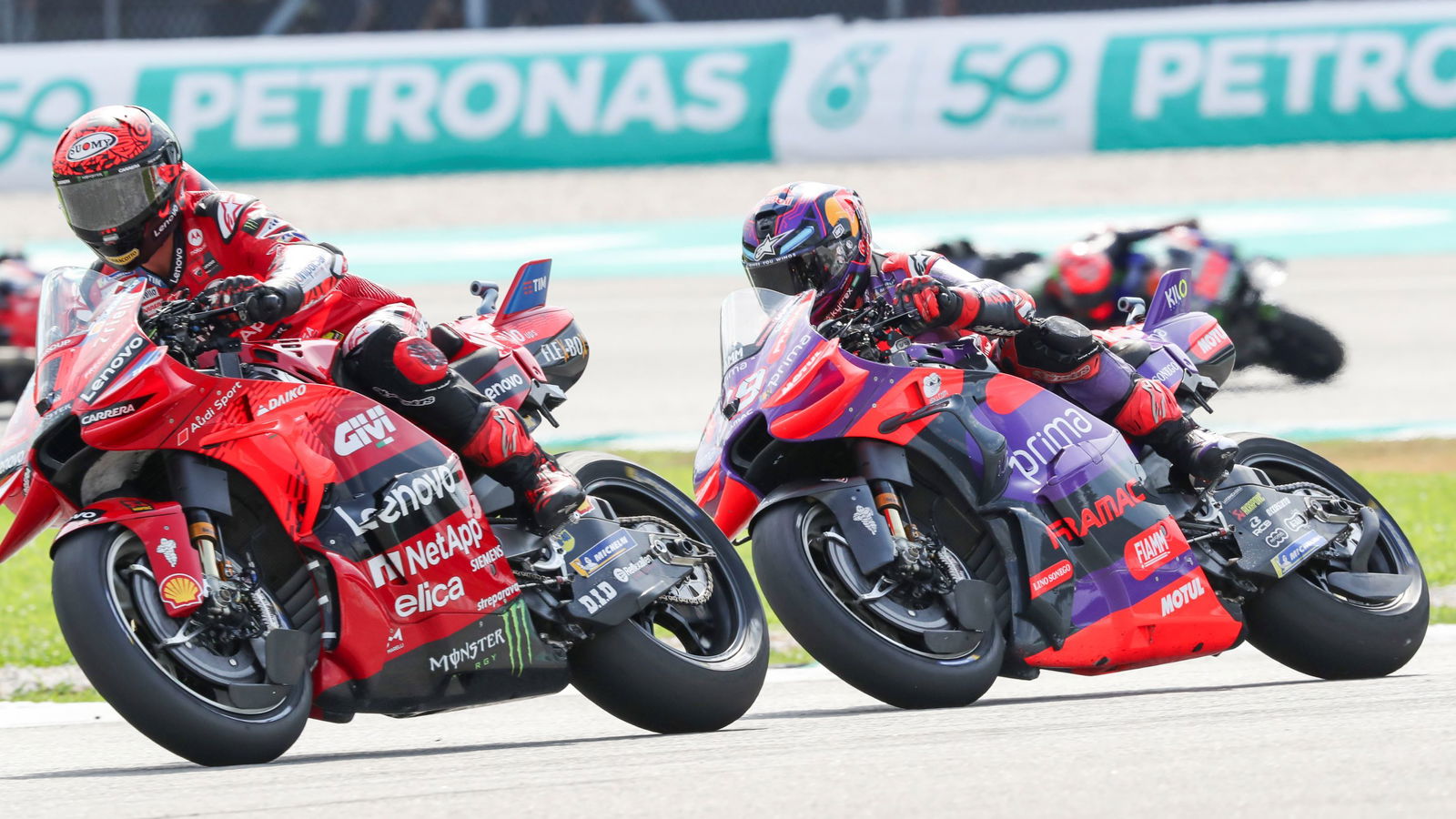 Francesco Bagnaia, Jorge Martin, 2024 Malaysian MotoGP