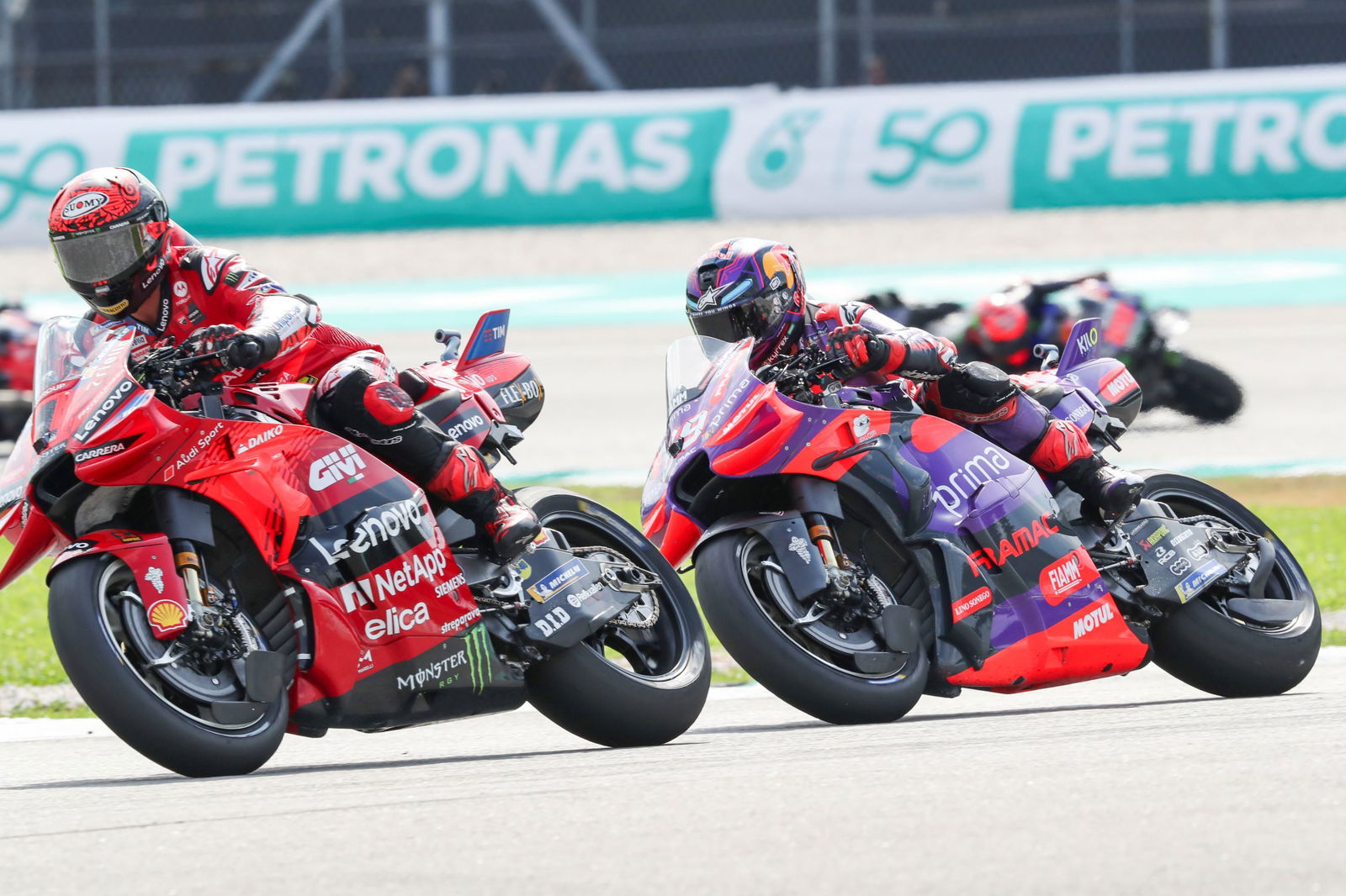 Francesco Bagnaia, Jorge Martin, 2024 Malaysian MotoGP
