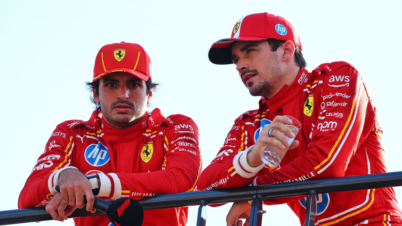 Carlos Sainz and Charles Leclerc