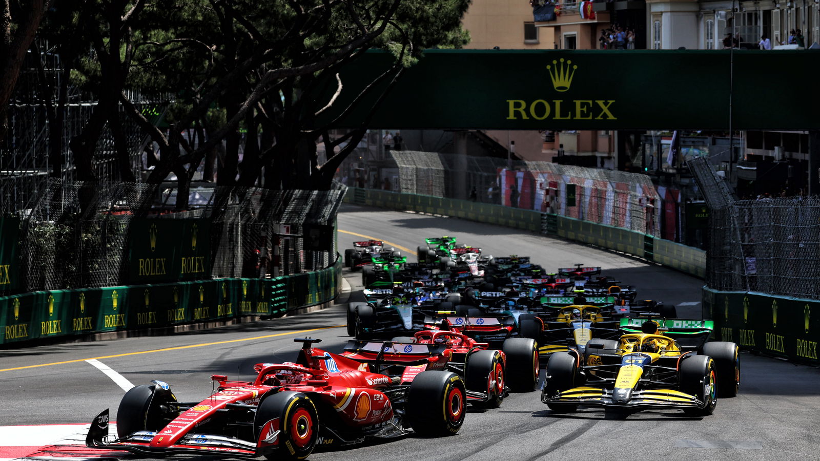 The start of the Monaco GP