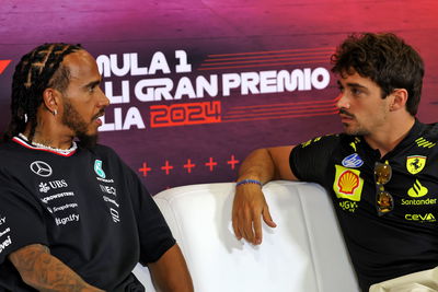 Lewis Hamilton and Charles Leclerc