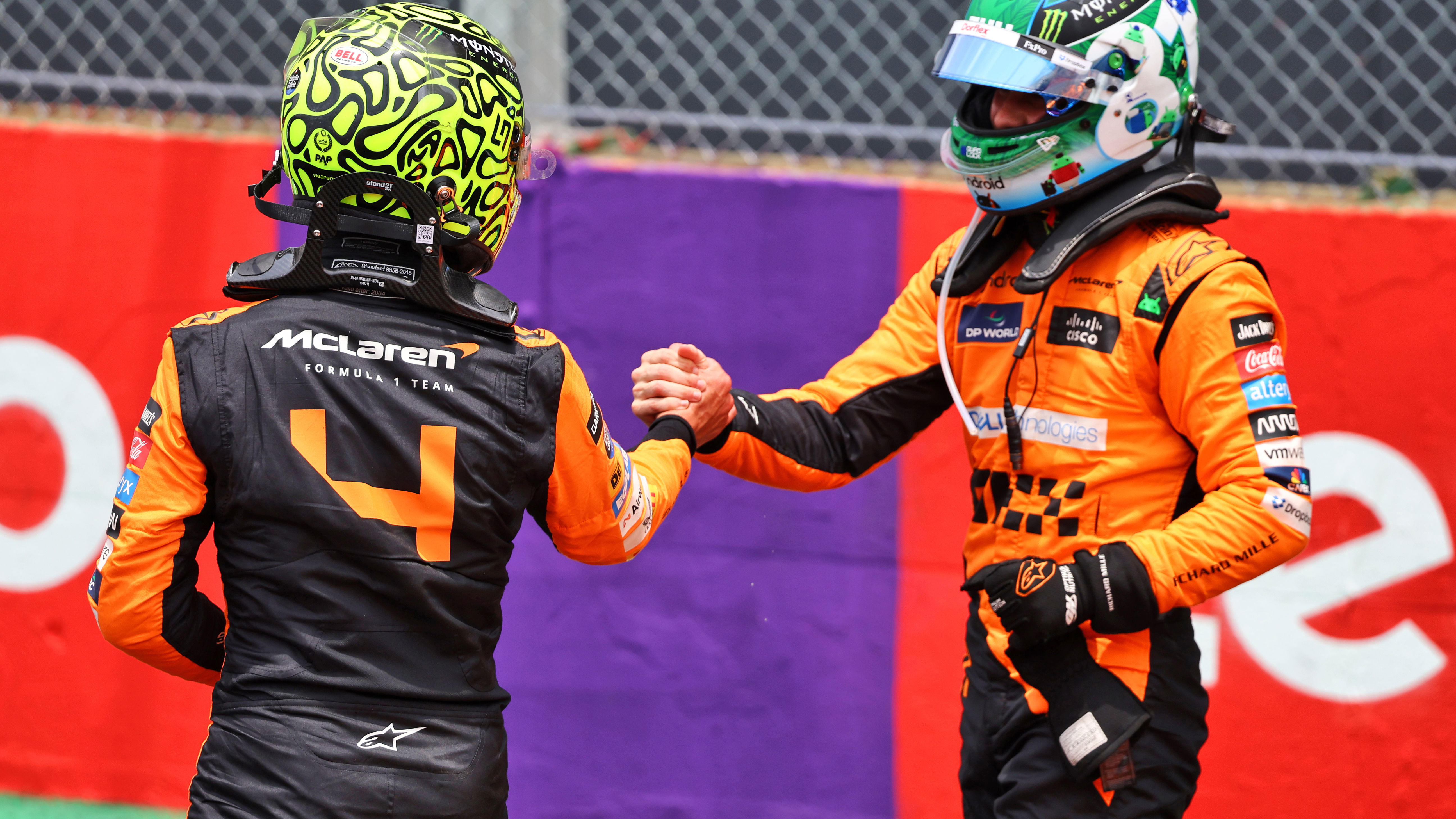 Lando Norris and Oscar Piastri 