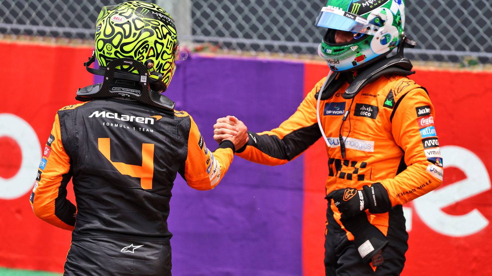 Lando Norris and Oscar Piastri 